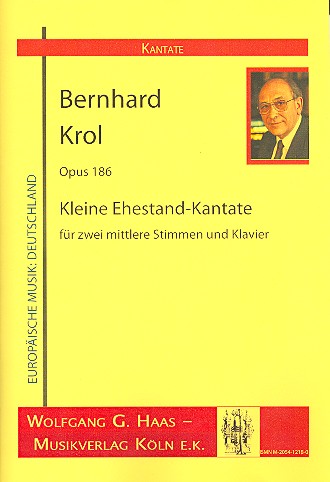 Kleine Ehestand-Kantate op.186&nbsp;&nbsp;für 2 Singstimmen (mittel) und Klavier&nbsp;&nbsp;3 Partituren