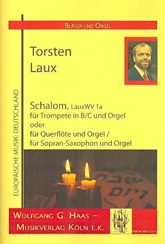 Schalom LauxWV1a für Trompete  (Flöte/Sopransaxophon) und Orgel  