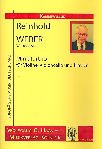 Miniaturtrio WebWV64 für Violine,  Violoncello und Klavier  Stimmen