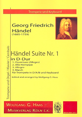 Händel Suite D-Dur Nr.1 HWV341&nbsp;&nbsp;für Trompete und Orgel (Klavier/Cembalo)&nbsp;&nbsp;