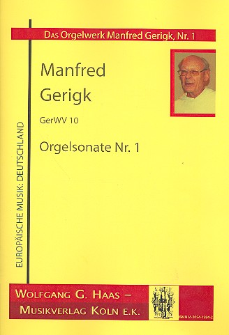 Orgelsonate Nr.1 GerWV10&nbsp;&nbsp;für Orgel&nbsp;&nbsp;