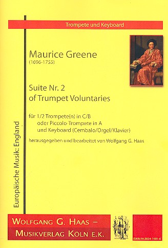 Suite Nr.2 of Trumpet voluntaries  für 1/2 Trompete(n)/Piccolo-Trompete  und Keyboard/Cembalo/Orgel/Klavier
