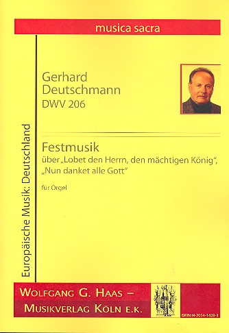 Festmusik über 2 Choräle DWV206  für Orgel  