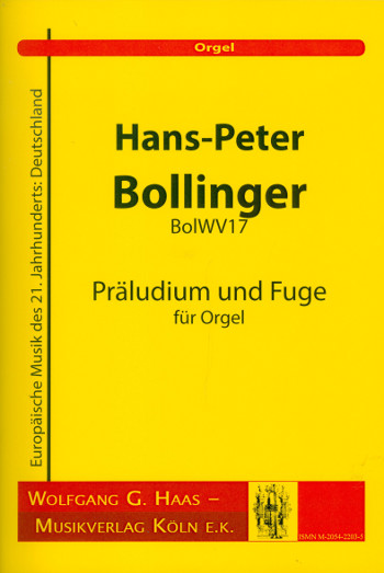 Präludium und Fuge BolWV17&nbsp;&nbsp;für Orgel&nbsp;&nbsp;