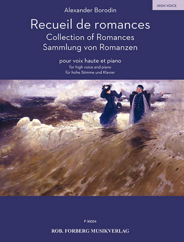 Recueil de romances  pour voix haute et piano (kyr/frz)  