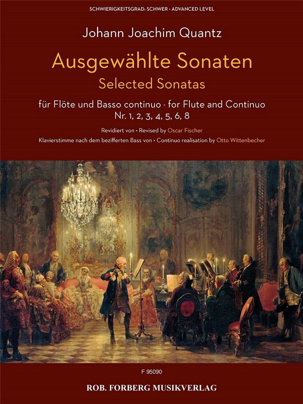 Ausgewählte Sonaten  für Flöte und Bc  