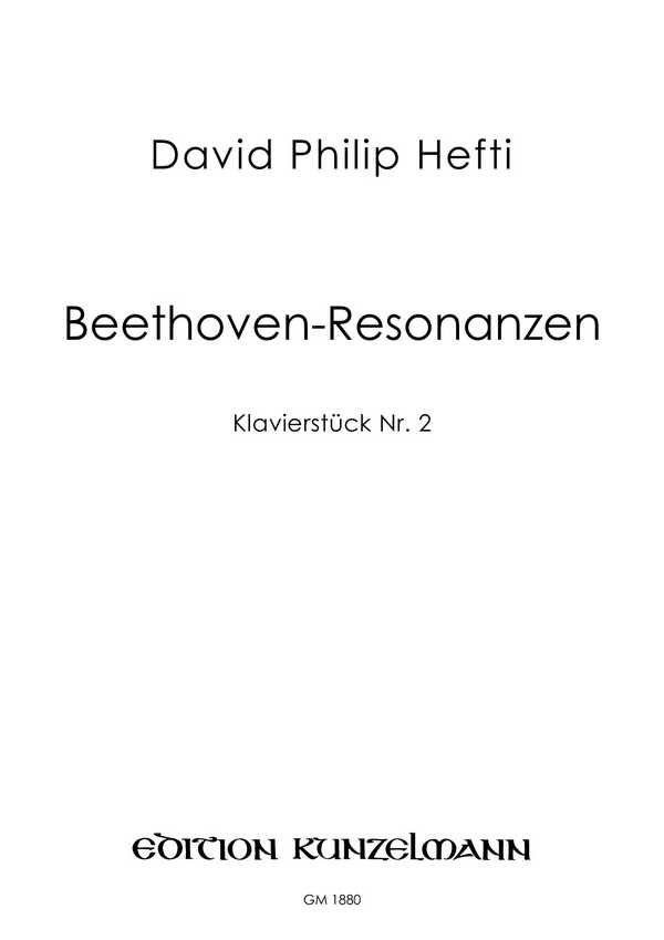 Beethoven-Resonanzen  für Klavier  