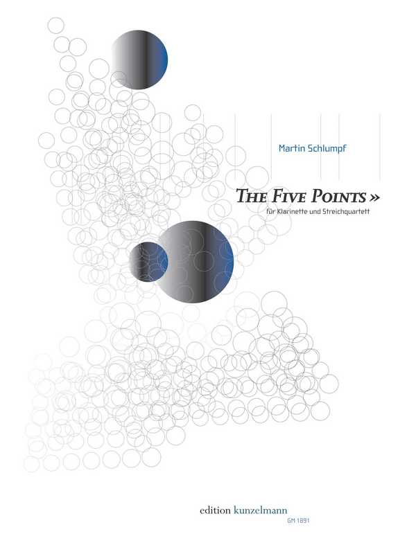 The five Points&nbsp;&nbsp;für Klarinette und Streichquartett&nbsp;&nbsp;Partitur und Stimmen