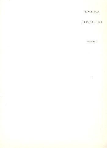 Konzert Es-Dur Nr.1  für Klarinette und Orchester  Violine 1