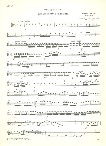 Konzert Es-Dur Nr.1  für klarinette und Orchester  Viola