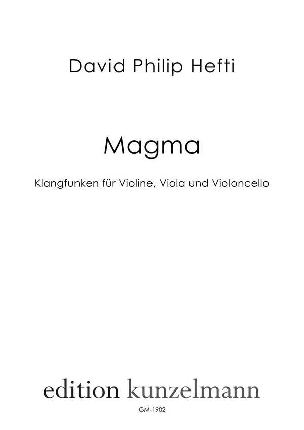 Klangfunken  für Violine, Viola und Violoncello  Partitur und Stimmen