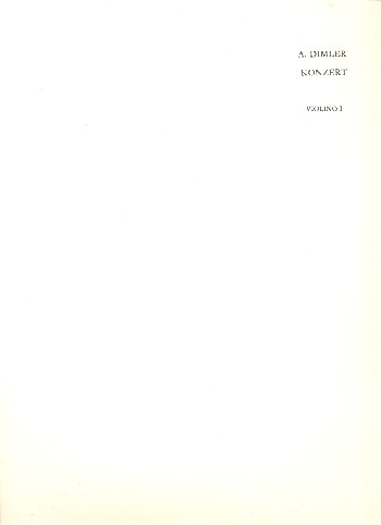 Konzert B-Dur&nbsp;&nbsp;für Klarinette und Orchester&nbsp;&nbsp;Violine 1