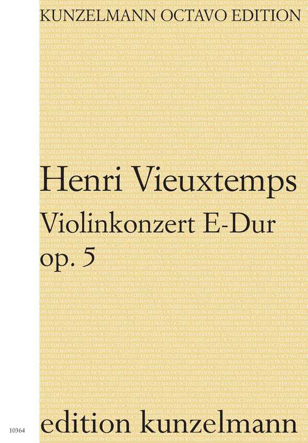 Konzert E-Dur op.5  für Violine und Orchester  Partitur