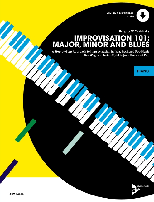 Improvisation vol.101 - Major, Minor and Blues (+CD)  für Klavier (dt/en)  