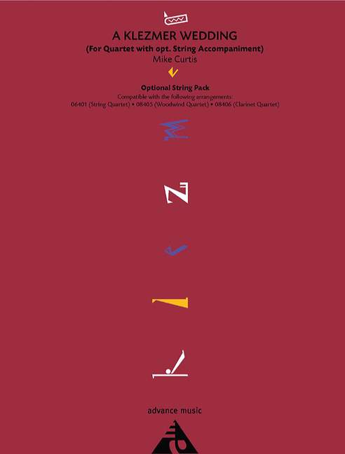 Curtis, Mike, A Klezmer Wedding&nbsp;&nbsp;für Quartett mit opt. Streichern&nbsp;&nbsp;Partitur