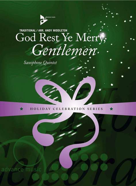 God Rest Ye Merry, Gentlemen&nbsp;&nbsp;für 5 Saxophone (AATTBar)&nbsp;&nbsp;Partitur und Stimmen