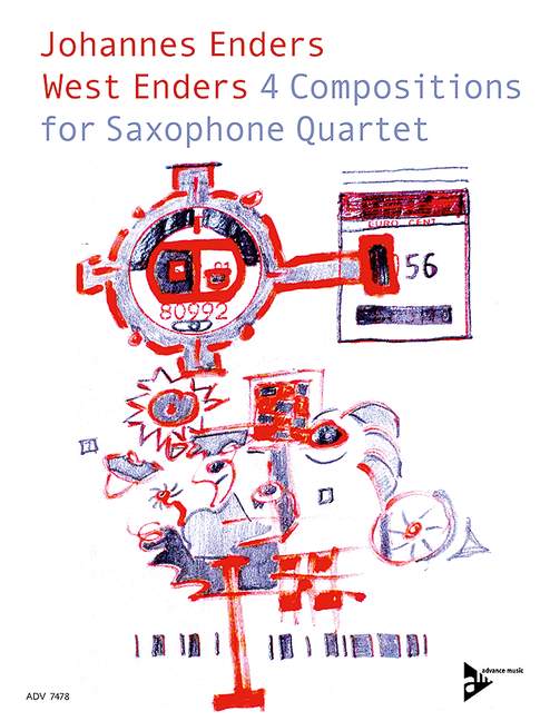 4 Compositions  für 4 Saxophone (SATBar)  Partitur und Stimmen