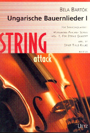 Ungarische Bauernlieder Band 1&nbsp;&nbsp;für Streichquartett&nbsp;&nbsp;Partitur und Stimmen