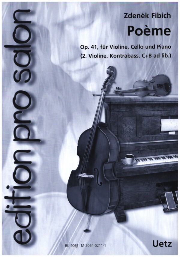 Poème op.41  für Violine, Violoncello und Klavier  Partitur und Stimmen
