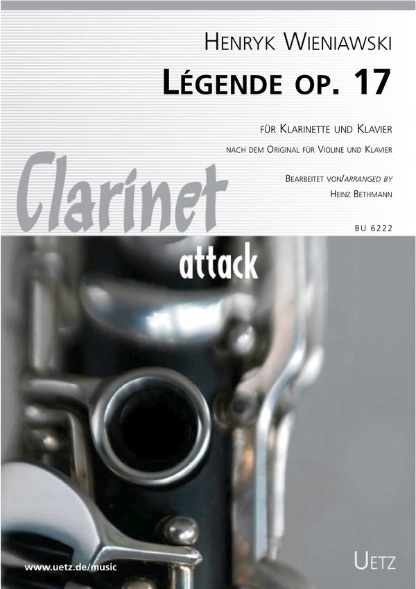 Légende op.17  für Klarinette und Klavier  