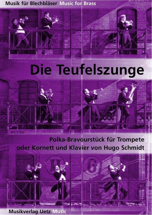 Die Teufelszunge - Polka-Bravourstück&nbsp;&nbsp;für Trompete (Kornett) und Klavier&nbsp;&nbsp;