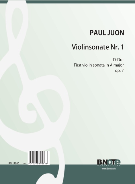 Violinsonate Nr.1 A-Dur op.7  für Violine und Klavier  