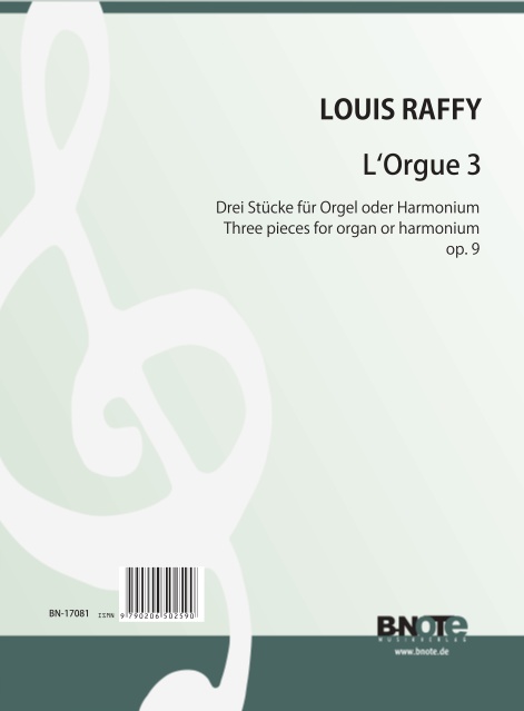 Raffy, Antoine Louis , L'Orgue 3 - Drei Stücke op.9&nbsp;&nbsp;Orgel&nbsp;&nbsp;Spielnoten