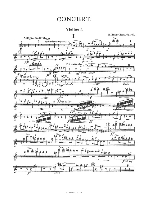 Konzert a-Moll op.100  für Orgel und Kammerorchester  Stimmensatz