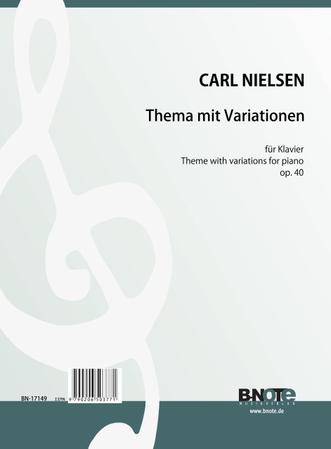 Thema mit Variationen op.40  für Klavier   