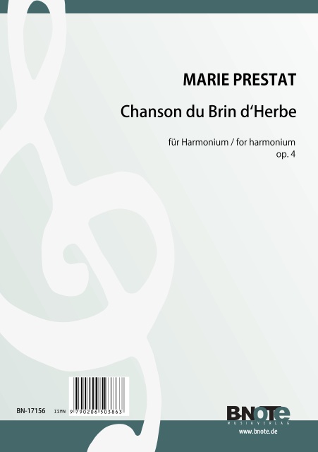 Prestat, Marie, Chanson du Brin d'Herbe&nbsp;&nbsp;Harmonium&nbsp;&nbsp;Spielnoten