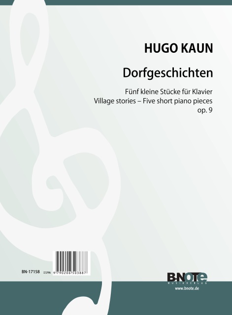 Dorfgeschichten op.9 - 5 kleine Klavierstücke  für Klavier  