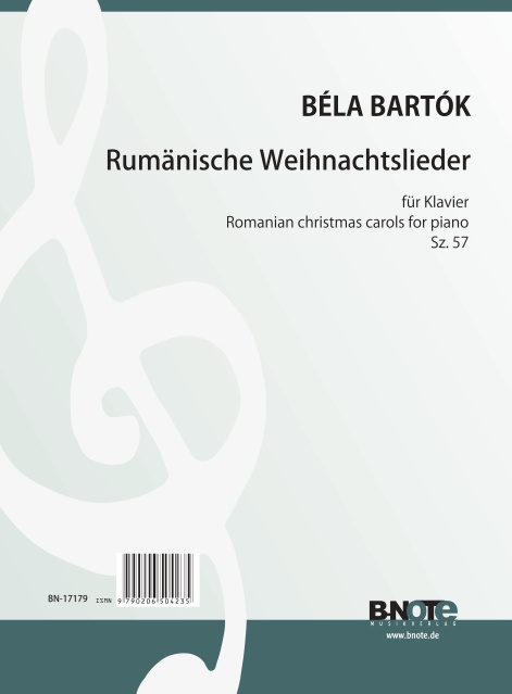 Rumänische Weihnachtslieder Sz57&nbsp;&nbsp;für Klavier&nbsp;&nbsp; 