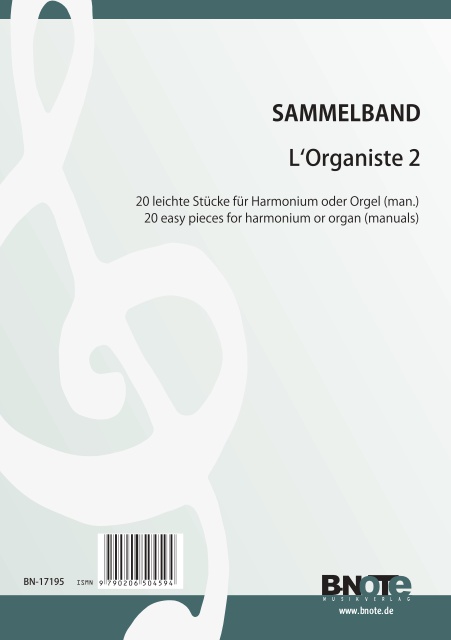 Diverse, L'Organiste 2 - 20 leichte Stücke&nbsp;&nbsp;Orgel,Harmonium&nbsp;&nbsp;Spielnoten