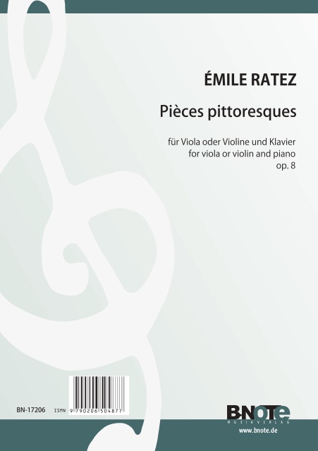 Ratez, Émile Pierre, 12 Pièces pittoresques op.8&nbsp;&nbsp;Klavier,Viola,Violine&nbsp;&nbsp;Spielnoten