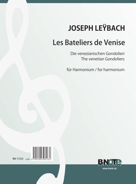 Leybach, Ignace Xavier Joseph, Les Bateliers de Venise&nbsp;&nbsp;Harmonium&nbsp;&nbsp;Spielnoten