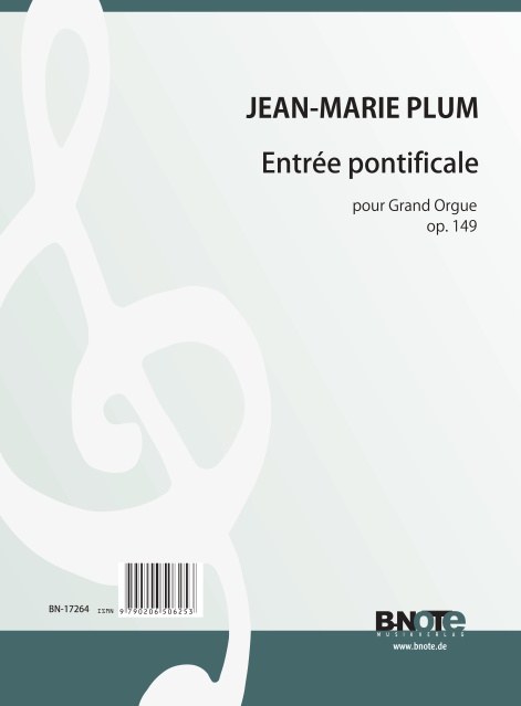 Plum, Jean-Marie, Entrée pontificale op.149&nbsp;&nbsp;Orgel&nbsp;&nbsp;Spielnoten