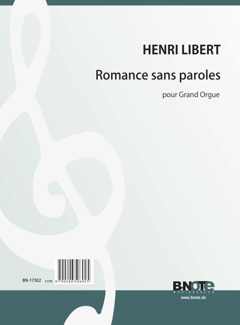 Libert, Henri, Romance sans paroles&nbsp;&nbsp;Orgel&nbsp;&nbsp;Spielnoten