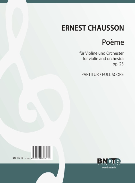 Poème op.25  für Violine und Orchester  Partitur