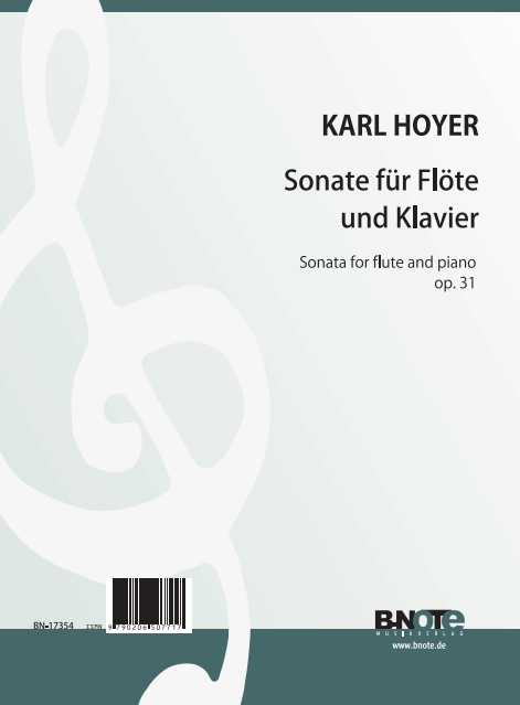 Hoyer, Karl, Sonate op. 31&nbsp;&nbsp;Querflöte,Klavier&nbsp;&nbsp;Spielnoten