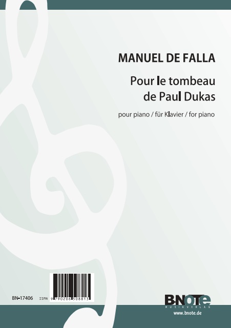 Pour le tombeau de Paul Dukas&nbsp;&nbsp;für Klavier&nbsp;&nbsp; 