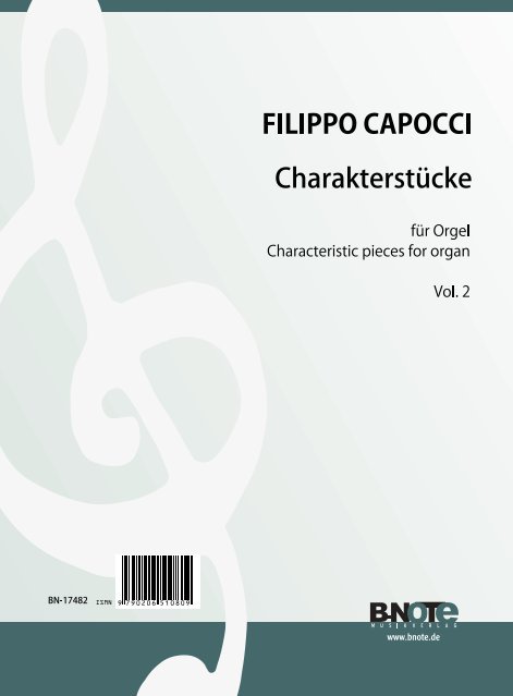 Capocci, Filippo, Charakterstücke&nbsp;&nbsp;Chor SATB,Orgel&nbsp;&nbsp;Spielnoten