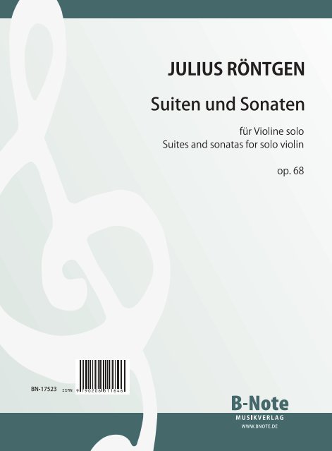 Sechs Suiten und Sonaten op.68  für Violine  