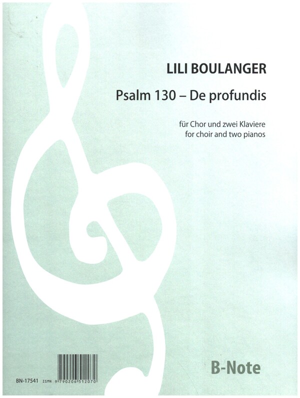 Psalm 130 - De profundis  für gem Chor und 2 Klaviere  Partitur