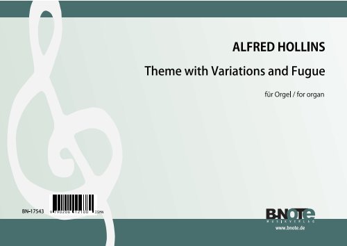 BN17543  A.Hollins, Thema mit Variationen und Fuge&nbsp;&nbsp;für Orgel&nbsp;&nbsp;