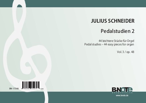 Pedalstudien 2 - 44 leichtere Stücke vol.3 op.48   für Orgel   