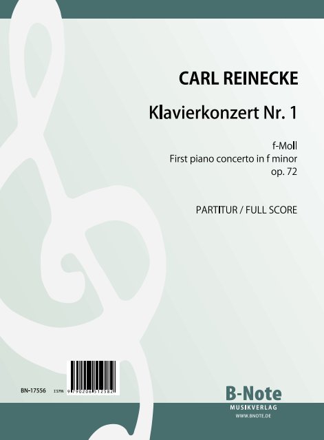 Konzert f-Moll Nr.1 op.72  für Klavier und Orchester  Partitur