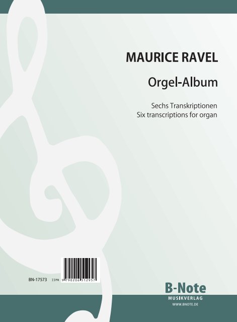 6 Transkriptionen  für Orgel  