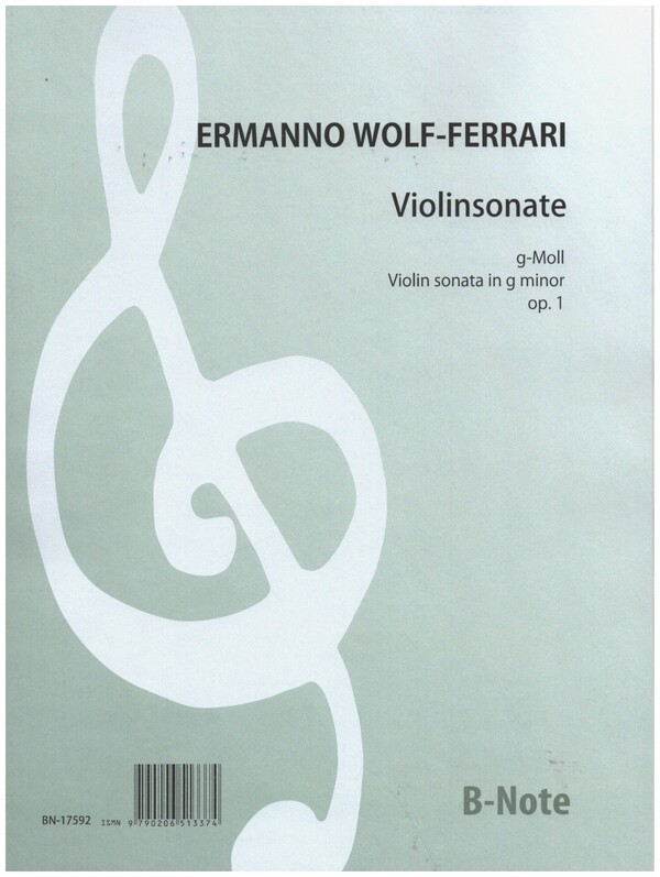 Sonate g-Moll Nr.1 op.1&nbsp;&nbsp;für Violine und Klavier&nbsp;&nbsp;