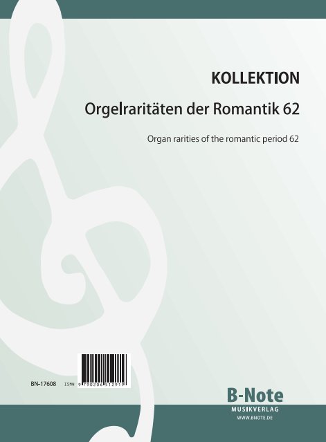 Apparatus musico-organisticus  für Orgel  