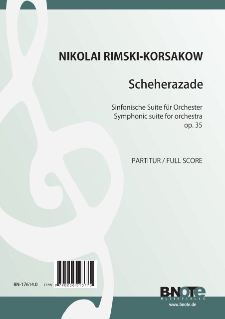 Rimski-Korsakow, Nikolai, Scheherazade - Sinfonische Suite op.35&nbsp;&nbsp;Grosses Orchester&nbsp;&nbsp;Partitur